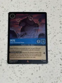 Disney Lorcana Pete - Ghost of Christmas Future FOIL Winterspell Mint 154/204 - Image 1
