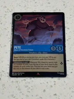 Disney Lorcana Pete - Ghost of Christmas Future FOIL Winterspell Mint 154/204 - Image 2