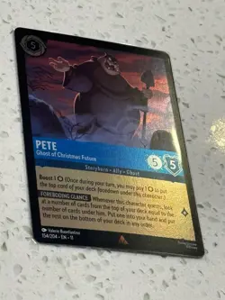 Disney Lorcana Pete - Ghost of Christmas Future FOIL Winterspell Mint 154/204 - Image 3