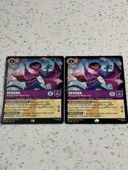 Disney Lorcana x2 Demona Scourge of the Wyvern Clan 55/204 Whispers in the Well - Image 2