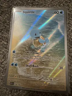 Pokemon Squirtle Holo Card TCG SV Scarlet & Violet 151 Series 170/165 - Image 1