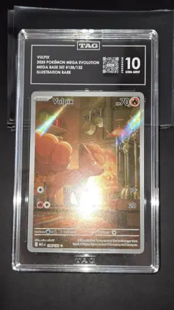Vulpix Ilustration Rare Graded TAG 10 Pokemon Card - Image 1