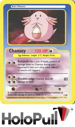 Pokemon Funskool Card Chansey India 2004 f08 - Image 1