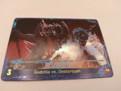 GODZILLA CARD GAME GODZILLA VS DESTROYAH EBP01-002+ FOIL SP NM RARE - Image 1