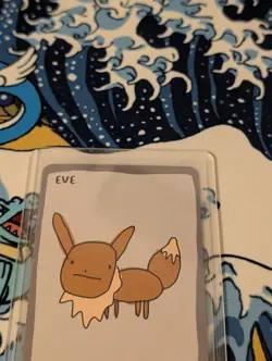 Pokenots 151 Eevee Eve 00133 Dysfunctional Passholders NM Pokemon Parody Card - Image 2