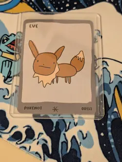 Pokenots 151 Eevee Eve 00133 Dysfunctional Passholders NM Pokemon Parody Card - Image 3
