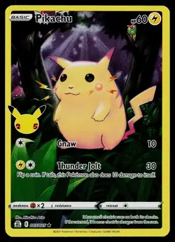 Pokemon Card - Pikachu Celebrations 005/025 Holo Rare 2021 - Image 1