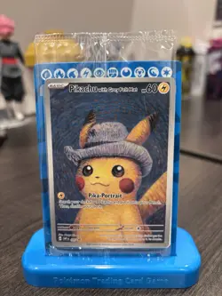 SEALED Pikachu with Grey Felt Hat Van Gogh Promo Pokemon Card - Image 1