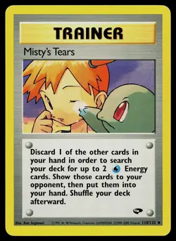 Pokemon Card - Misty's Tears Gym Challenge 118/132 Unlimited Uncommon - Image 1