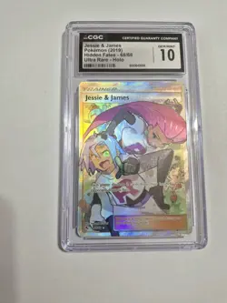 CGC 10!! Pokemon Jesse James Full Art Holo TCG Hidden Fates 2019 68/68 Card - Image 1