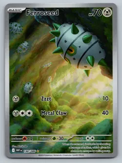 Pokemon TCG Ferroseed Card White Flare (WHT) 148/086 IR NM - Image 1