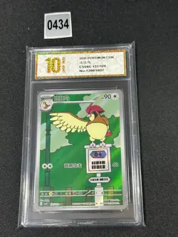 Pokemon Chinese TCG card Sword & Shield Pidgeotto CSV4C 137/129 AR Grade 10 - Image 1