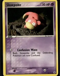 Slowpoke Common FireRed & LeafGreen 80/112 Psychic Pokemon Card - Image 1