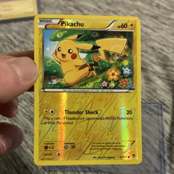 Pokemon Pikachu Common Reverse Holo XY Furious Fists 27/111 60 HP Basic Card - Image 1