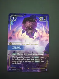 Teemo Strategist 121/298 Origins OGN Epic NM Riftbound Champion Card - Image 1
