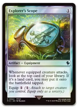 Explorer's Scope (Surge Foil) #344 (NM) Final Fantasy FIC Magic MTG - Image 1
