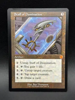 MTG Staff of Domination M The Brothers' War Retro Artifacts #56 - Image 1