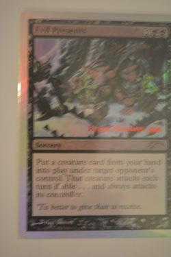 evil presents mtg 2008 holiday foil promo mint in sleeve & top loader - Image 3