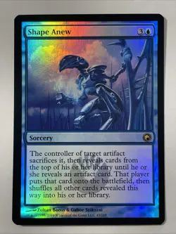 MTG Shape Anew - Foil, Scars of Mirrodin, Moderately Played, English - Image 1
