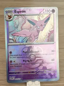 Pokemon Espeon Master Ball Reverse Holo 033/131 Prismatic Evolutions Card - Image 1