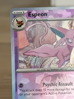 Pokemon Espeon Master Ball Reverse Holo 033/131 Prismatic Evolutions Card - Image 3