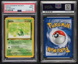 Oddish 1st Ed. Pokemon Team Rocket PSA 9 MINT 2000 - Image 3