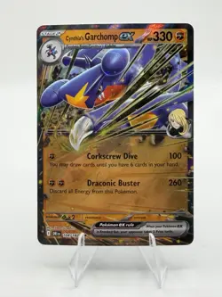 Pokemon TCG Cynthia's Garchomp ex - 104/182 SV10: Destined Rivals Double Rare NM - Image 1