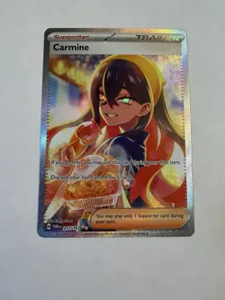 Pokemon Carmine Trainer Special Illustration Rare 217/167 Twilight Masquerade H… - Image 2