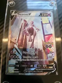 Pokemon TCG Mewtwo V #072/078 Alternate Full Art Ultra Rare Holo Pokemon GO - Image 3