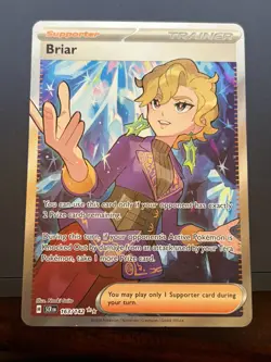 Briar 163/142 Stellar Crown Full Art Ultra Rare Holo Pokemon Card NM - Image 1