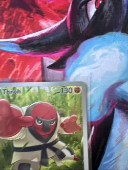 Throh 128/086 Pokemon Black Bolt Holo Illustration Rare NEAR MINT - Image 3