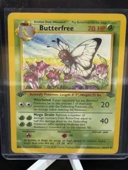 Pokemon Butterfree 1st Edition Jungle 33/64 Uncommon 70 HP Stage 2 Regular - Image 3