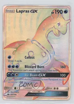 Rainbow - Lapras GX Pokemon Sun & Moon Base #151 - Image 1