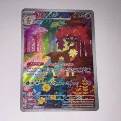 Pokemon TCG Sawsbuck 166/162 SV05 Temporal Forces Illustration Rare Holo 130 HP - Image 1