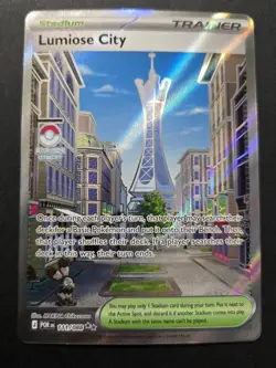 Pokemon TCG: Perfect Order - Lumiose City (111/088) Trainer Full Art Holo Rare - Image 1