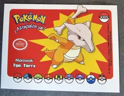 CUBONE X MAROWAK EVOLUTION LOT - WHOS THAT POKEMON VINTAGE 1997 CCG HOLO - Image 3