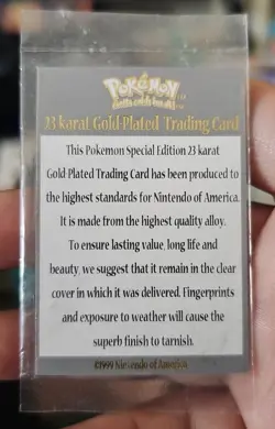 Pokemon Poliwhirl 23 Karat Gold Plated - ONLY The COA Limited Edition Read Below - Image 2