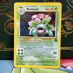 Pokemon 2000 Promo Venusaur Holo SWIRL Black Star #13 MP - Image 1