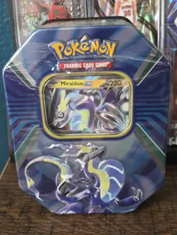 Pokemon TCG Paldea Legends Tin Miraidon - 2022 - 4 Packs New Sealed - Image 1