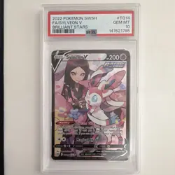Pokemon Sylveon V Ultra Rare Full Art Holo PSA 10 TG14/TG30 Brilliant Stars 2022 - Image 1