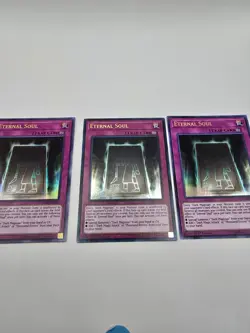 X3 Yugioh Eternal Soul DUPO-EN052 & LEDD-ENA28 Ultra Rare 1st Ed MP - Image 1