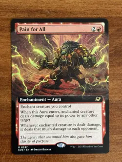 Pain for All -Extended Art- Edge of Eternities Regular Rare R EOE 337 mtg NM/M - Image 1