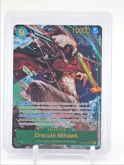 DRACULE MIHAWK 2026 ONE PIECE THE AZURE ALT ART SECRET RARE OP14-119 Q1048 - Image 1