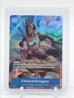 EDWARD NEWGATE 2025 ONE PIECE CARRYING ALT ART SUPER RARE OP13-042 Q1048 - Image 1