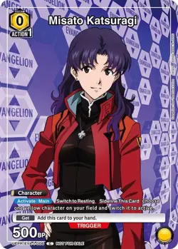 Misato Katsuragi Alternate Art Foil - UEPR/EVA-1-006 NM - Union Arena - Image 1