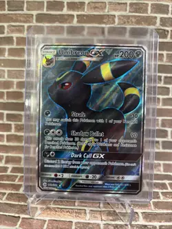 Pokemon Umbreon GX TCG Full Art Holo Card Sun & Moon 142/149 - Image 1