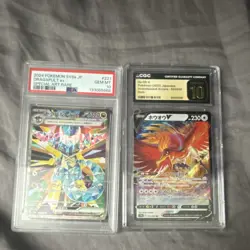 Pokemon CGC Gem Mint Ho-Oh V PSA Gem Mint Dragapult ex Holo Card Lot - Image 1