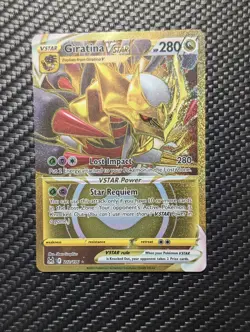 Giratina VSTAR (Secret Rare) 212/196 Swsh11: Lost Origin Holo Pokemon Card NM - Image 1