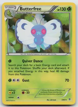 Pokemon Card Butterfree Holo Rare Generations 5/83 - Image 1