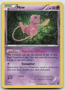 Pokemon Card Mew Holo Rare XY - Fates Collide 29/124 - Image 1